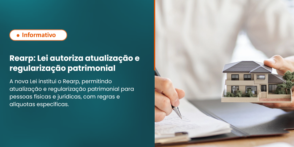 Rearp: Lei autoriza atualização e regularização patrimonial